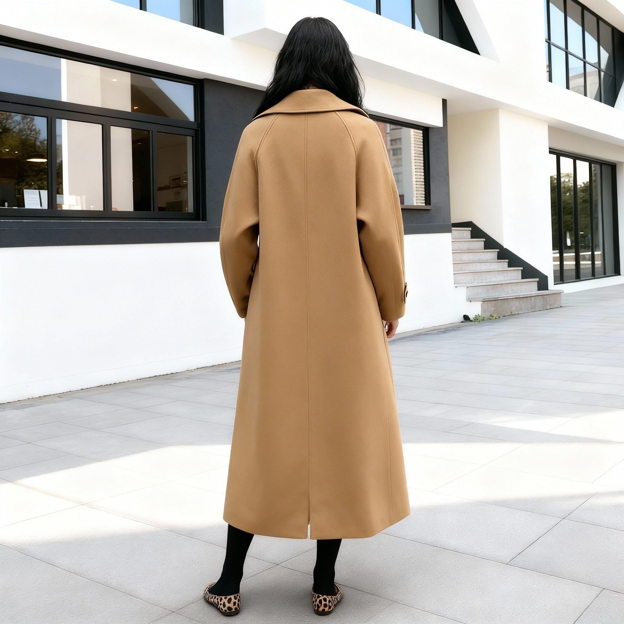 Trenchcoat med Bælte til Damer - View 6