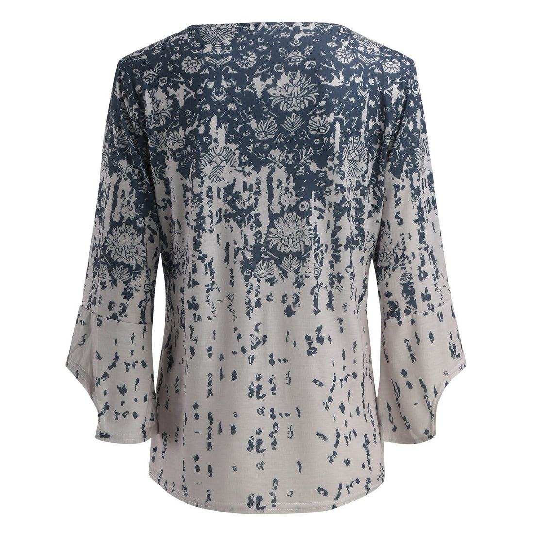 Blomstret Bluse med Lange Ærmer til Damer