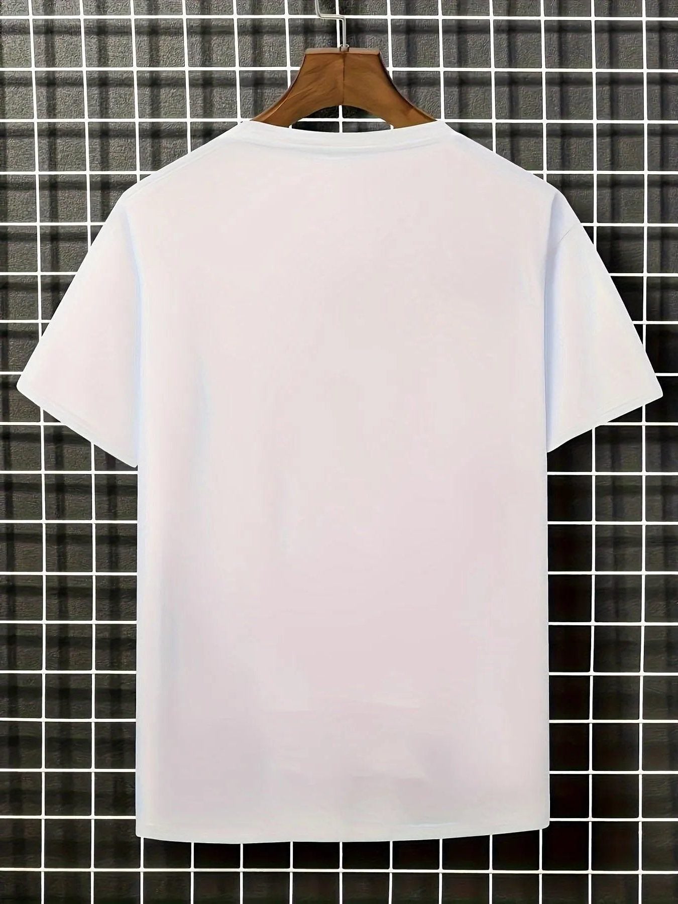 Blomstret T-shirt med Korte Ærmer til Herrer