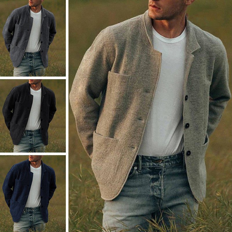 Cardigan med Lommer til Herrer
