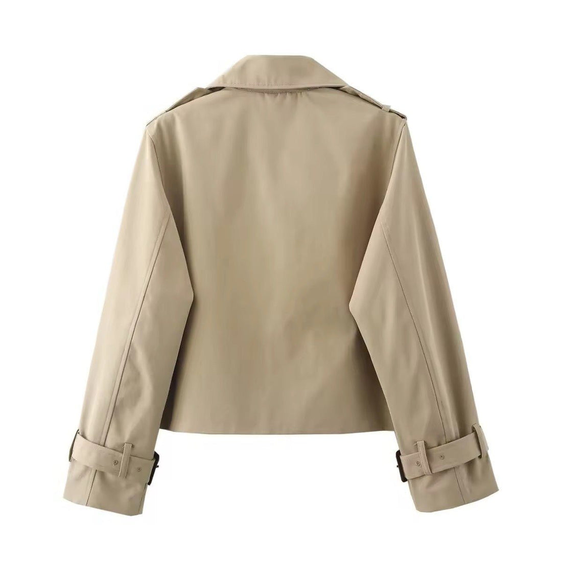 Dobbeltknappet Cropped Trenchcoat til Damer