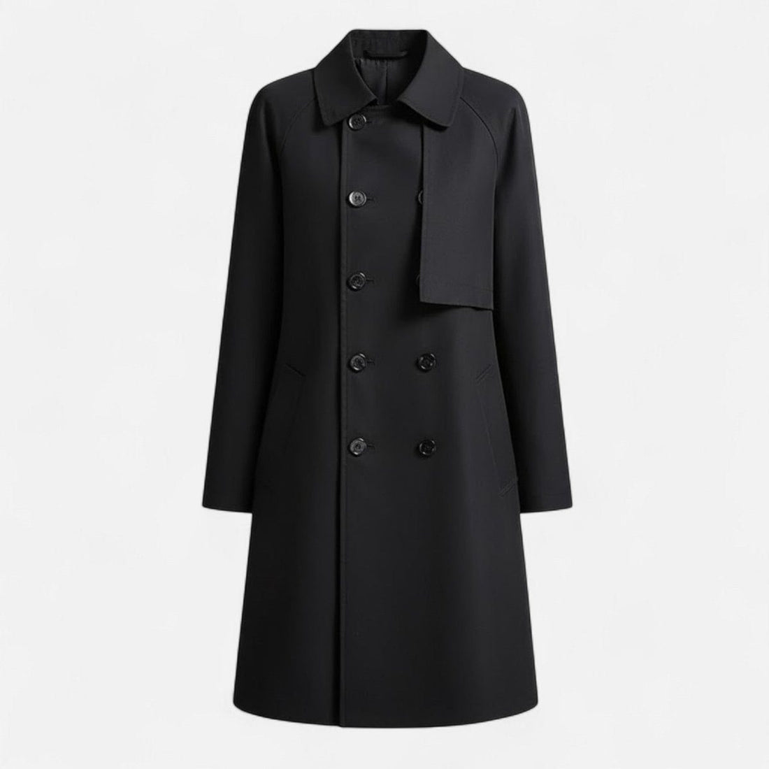 Dobbeltknappet Midi Trenchcoat til Damer