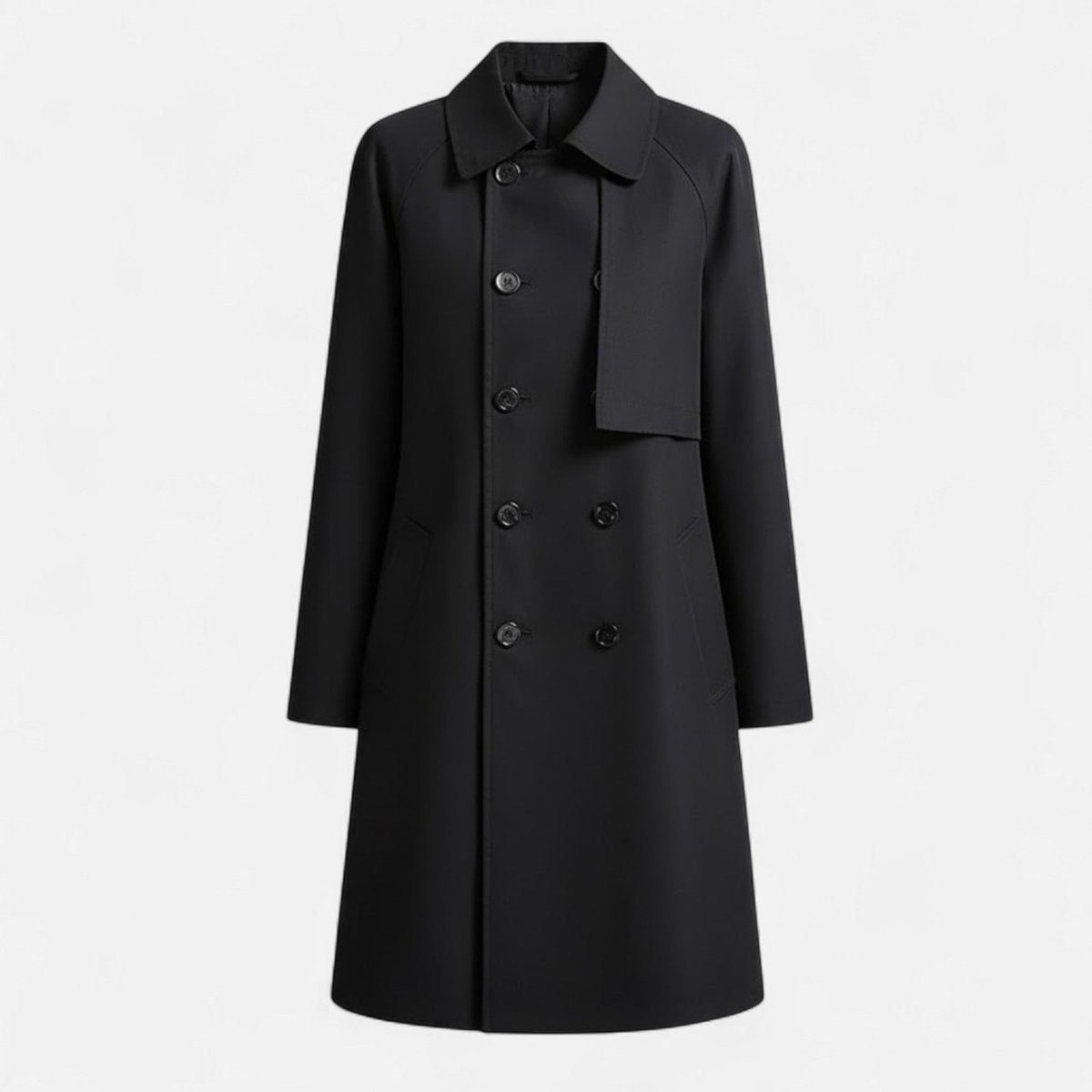 Dobbeltknappet Midi Trenchcoat til Damer