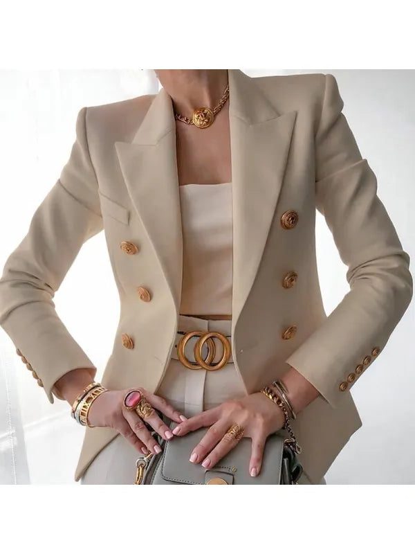 Dobbeltradet Blazer til Damer