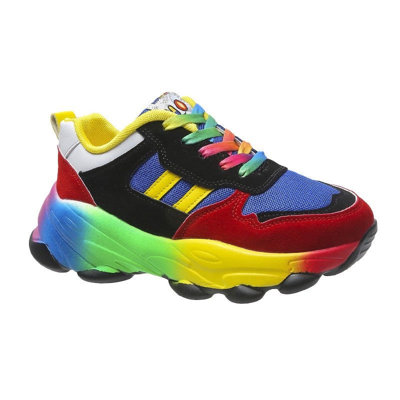 Farverige Sneakers med Blokhæl til Damer - View 5