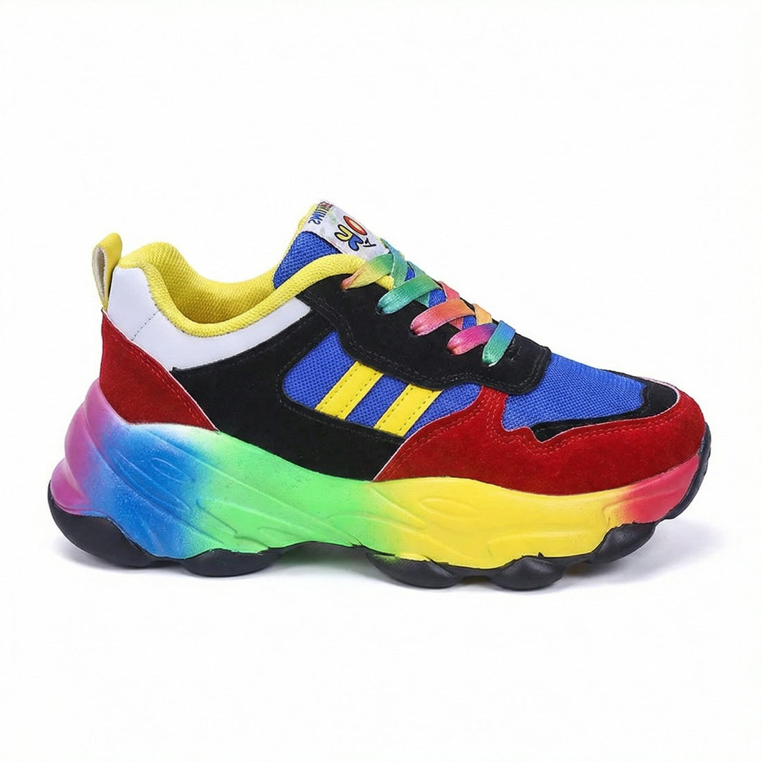 Flerfarvede Plateau Sneakers til Damer