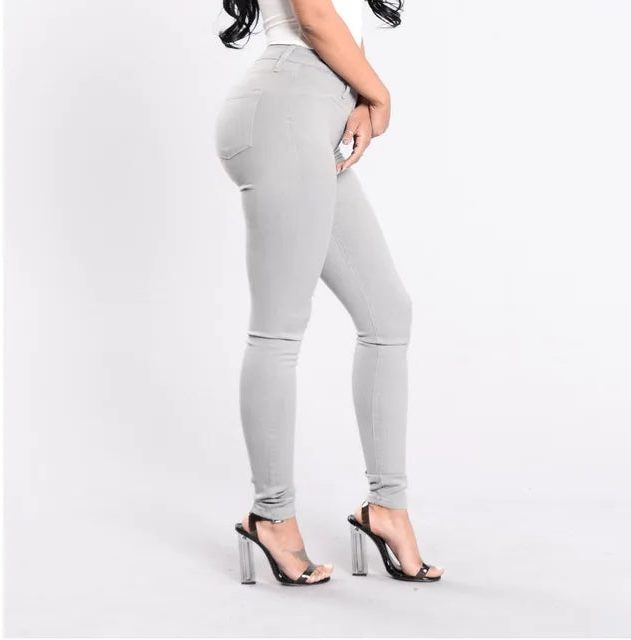 Højtaljede Slim Fit Jeans til Damer