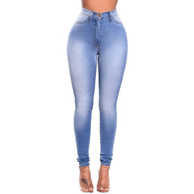 Højtaljede Slim Fit Jeans til Damer