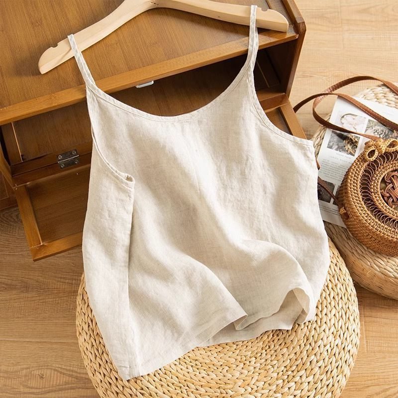 Hør Camisole Top til Damer
