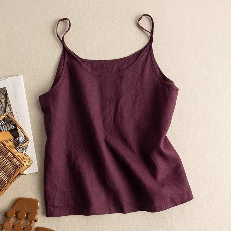 Hør Camisole Top til Damer
