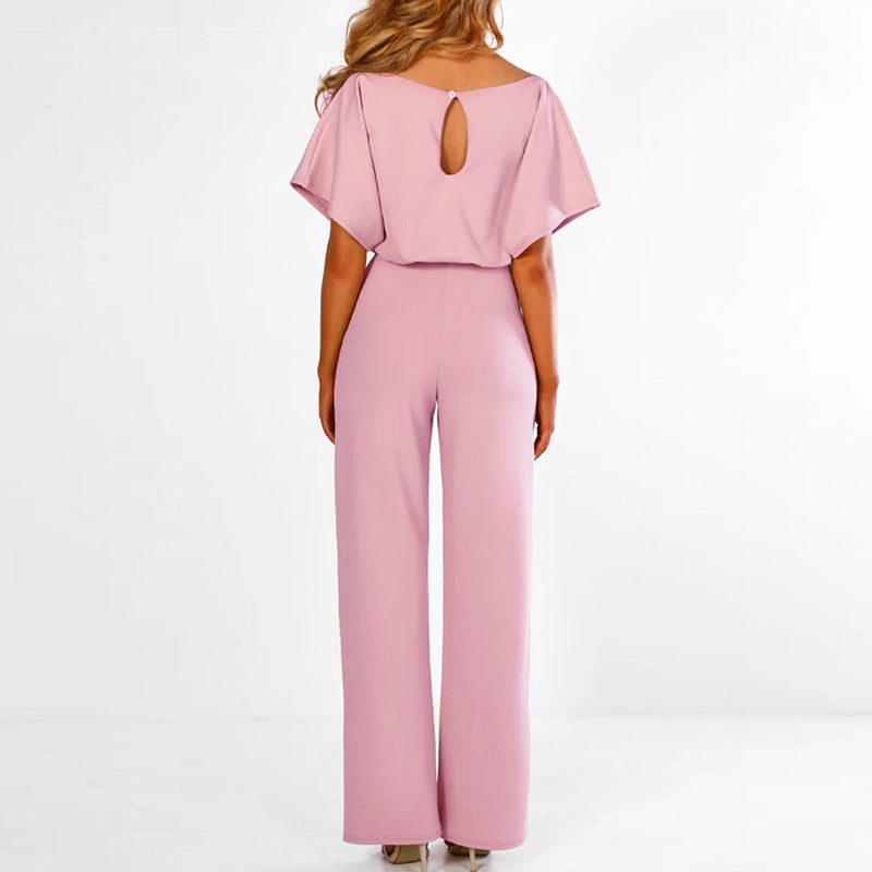 Jumpsuit med Korte Ærmer til Damer
