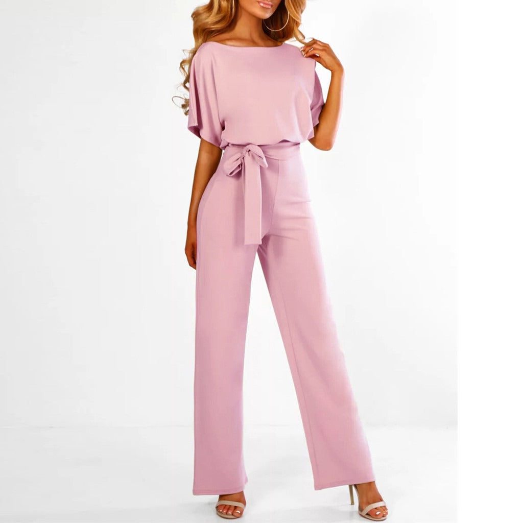 Jumpsuit med Korte Ærmer til Damer