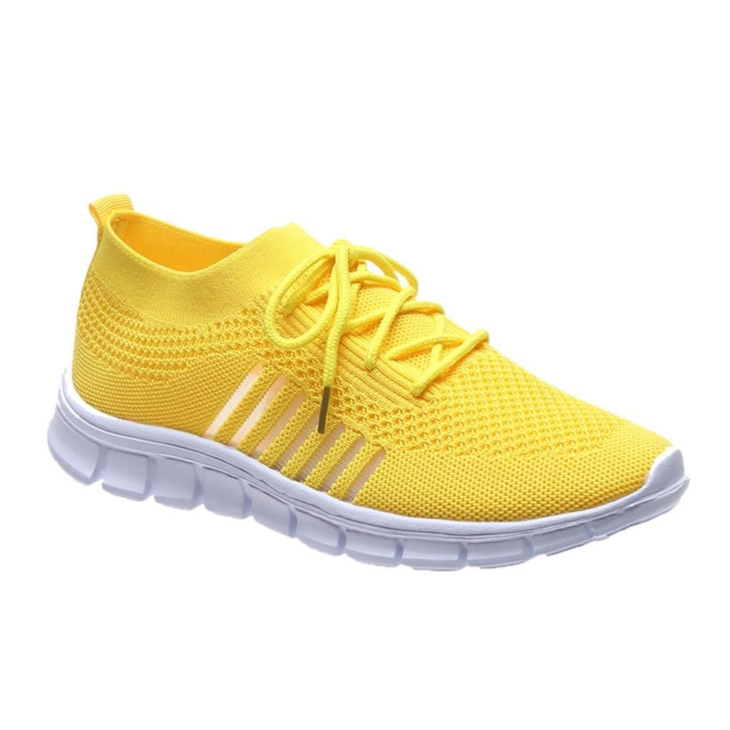 Knit Sneakers med Åben Bindesnor til Damer