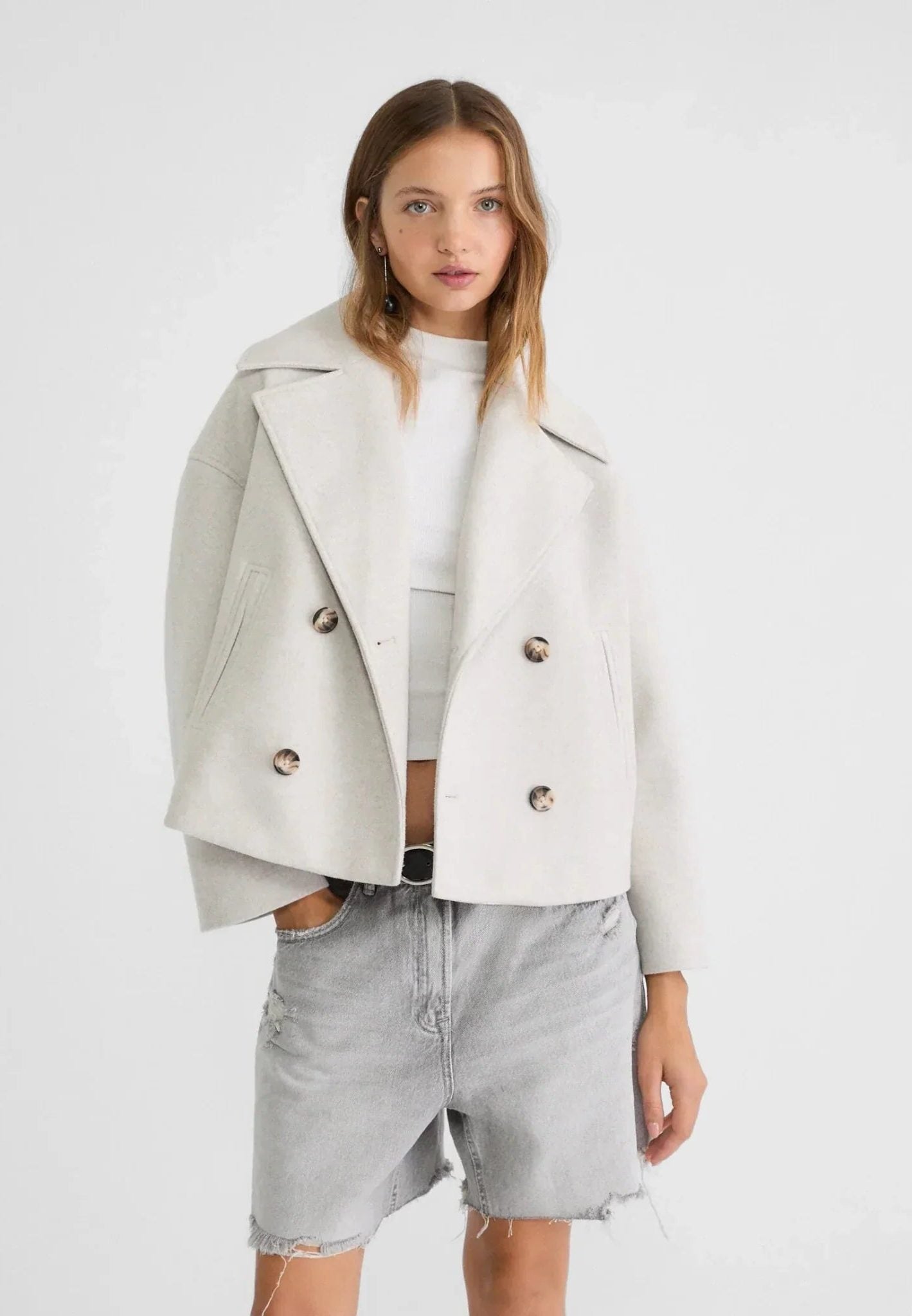 Kort Dobbeltknappet Blazer til Damer