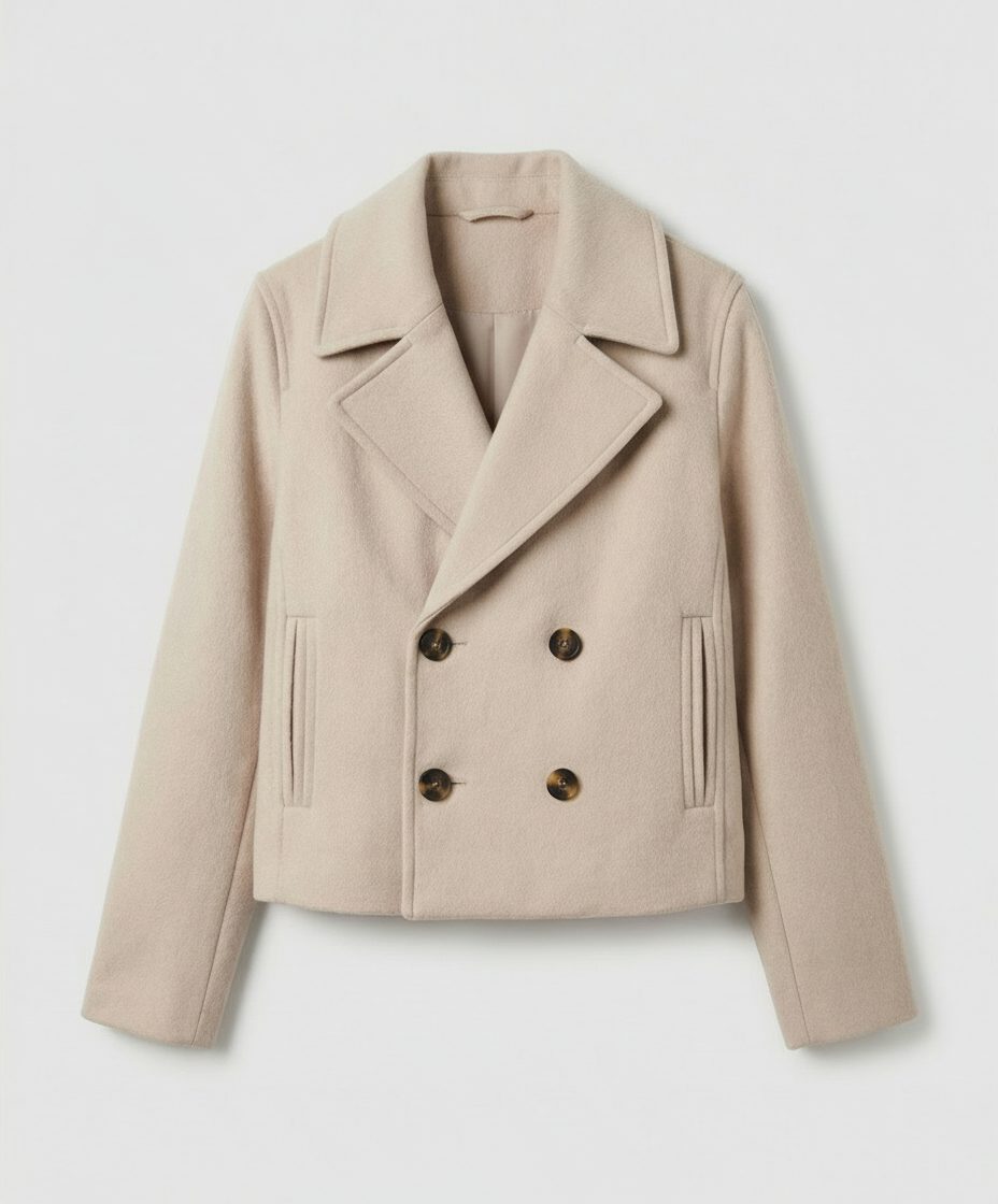 Kort Dobbeltknappet Blazer til Damer - View 10