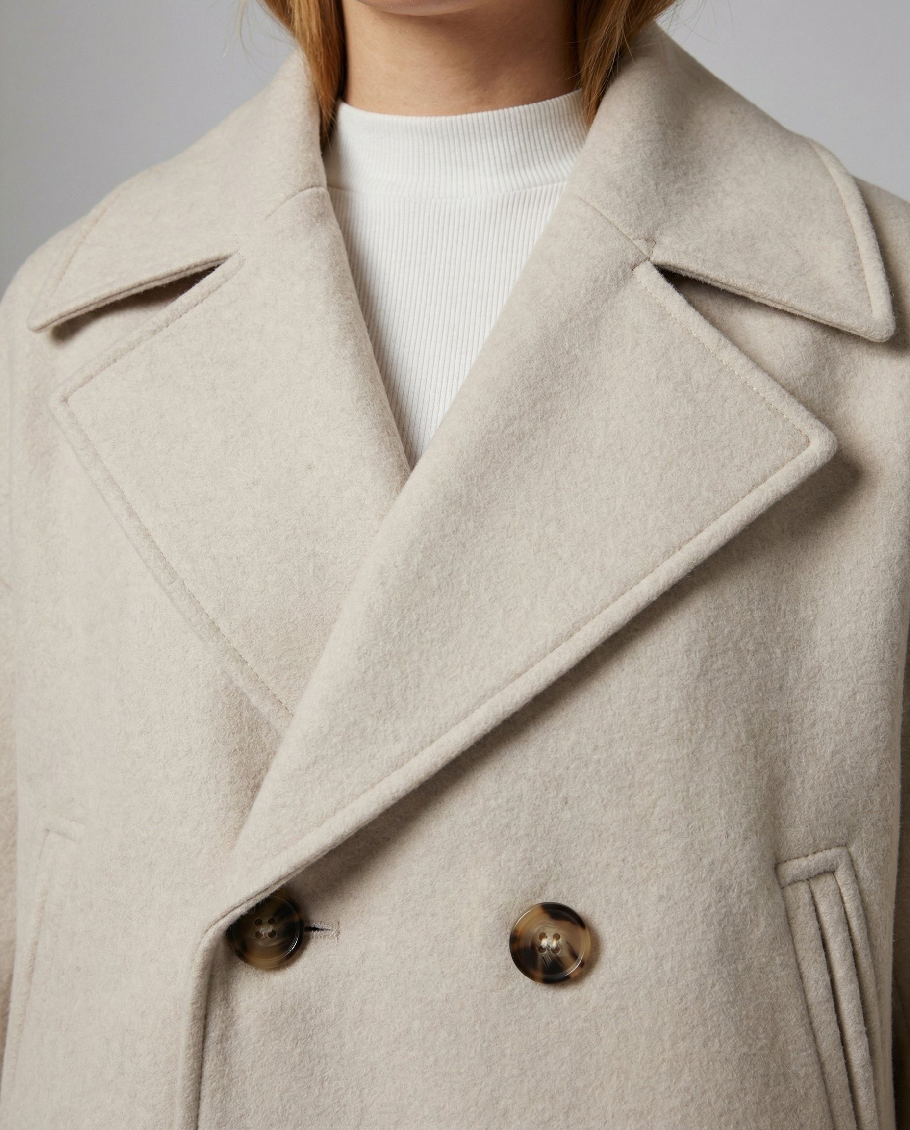 Kort Dobbeltknappet Blazer til Damer - View 9