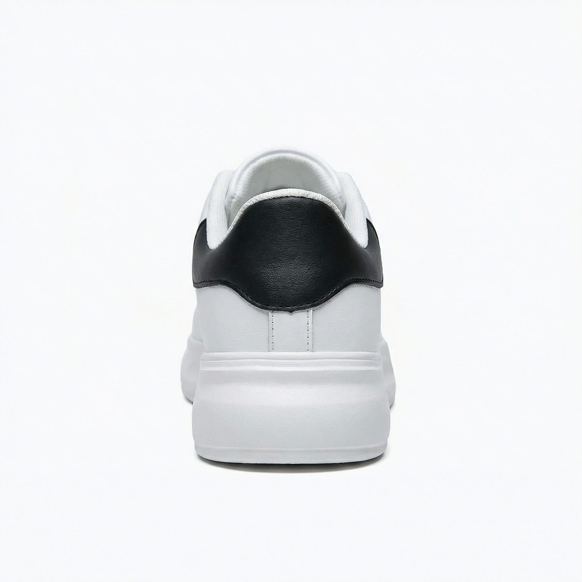Kunstlæder Plateau Sneakers med Snørebånd til Damer - View 5