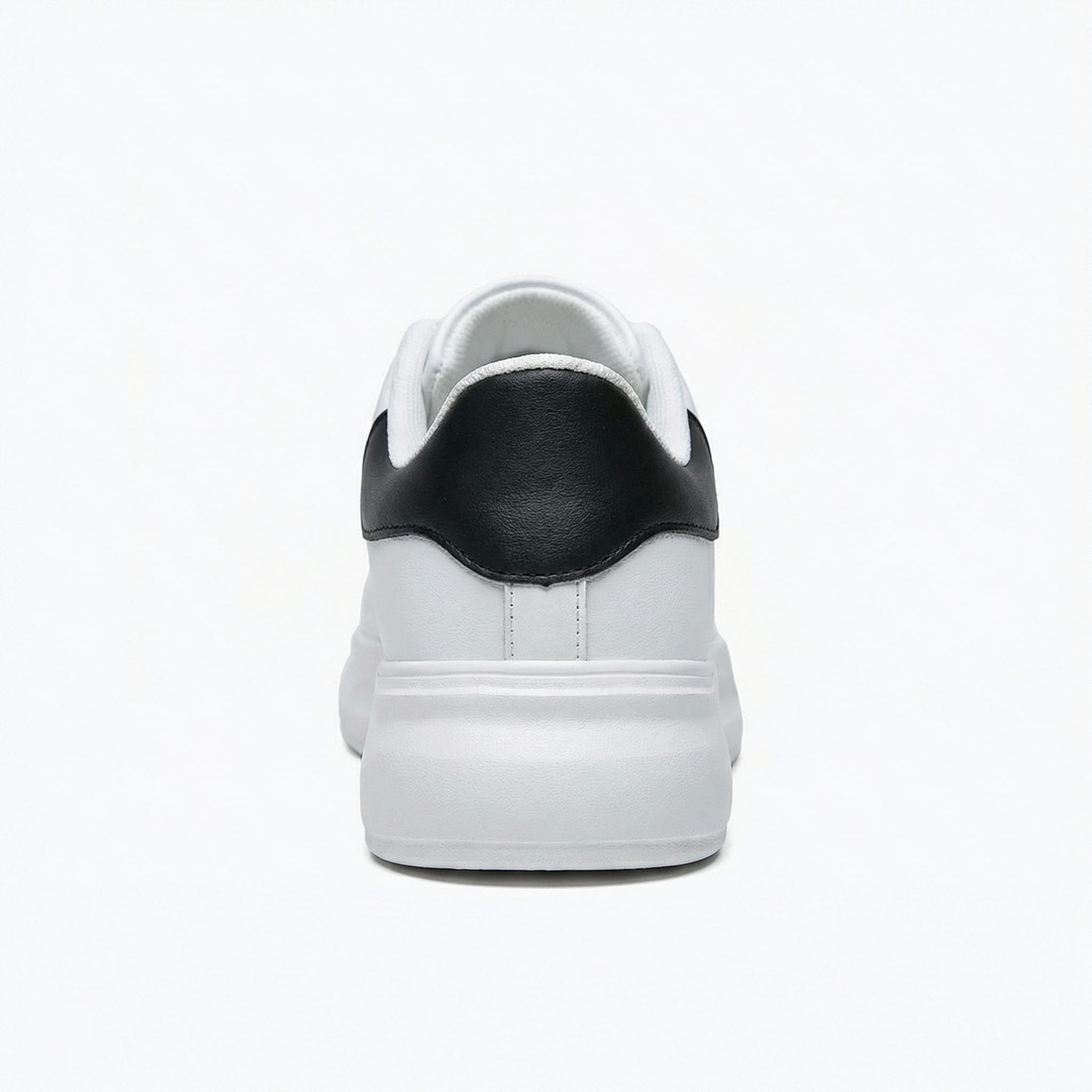 Kunstlæder Plateau Sneakers med Snørebånd til Damer - View 5