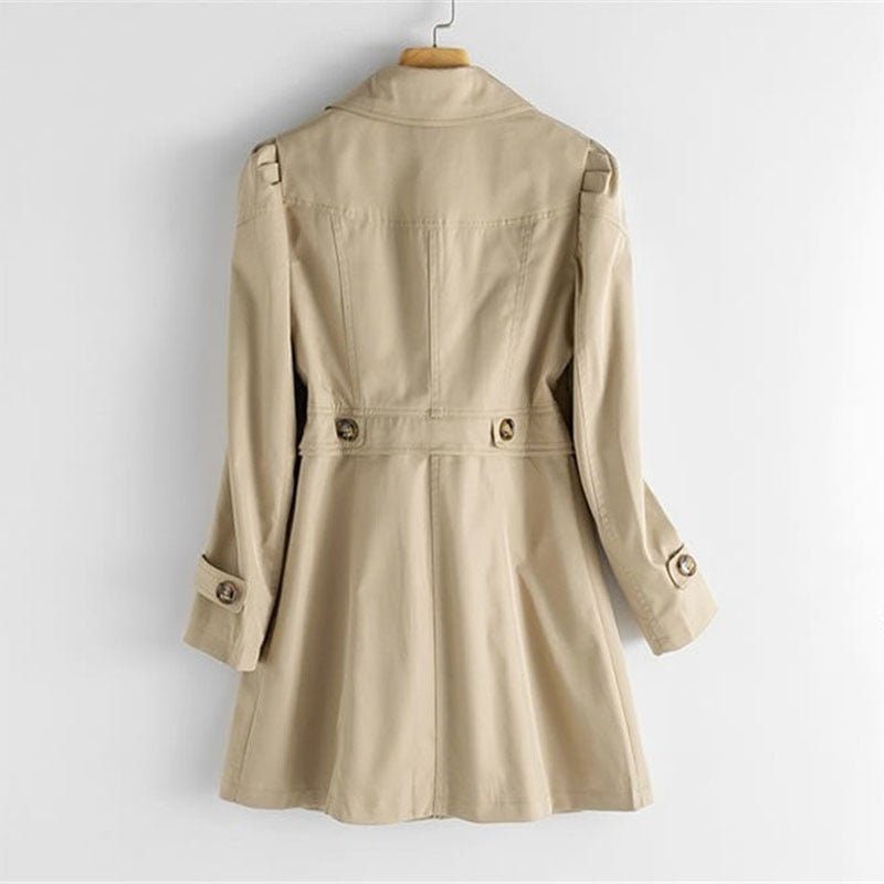 Lang Trenchcoat med Reverskraag til Damer - View 5