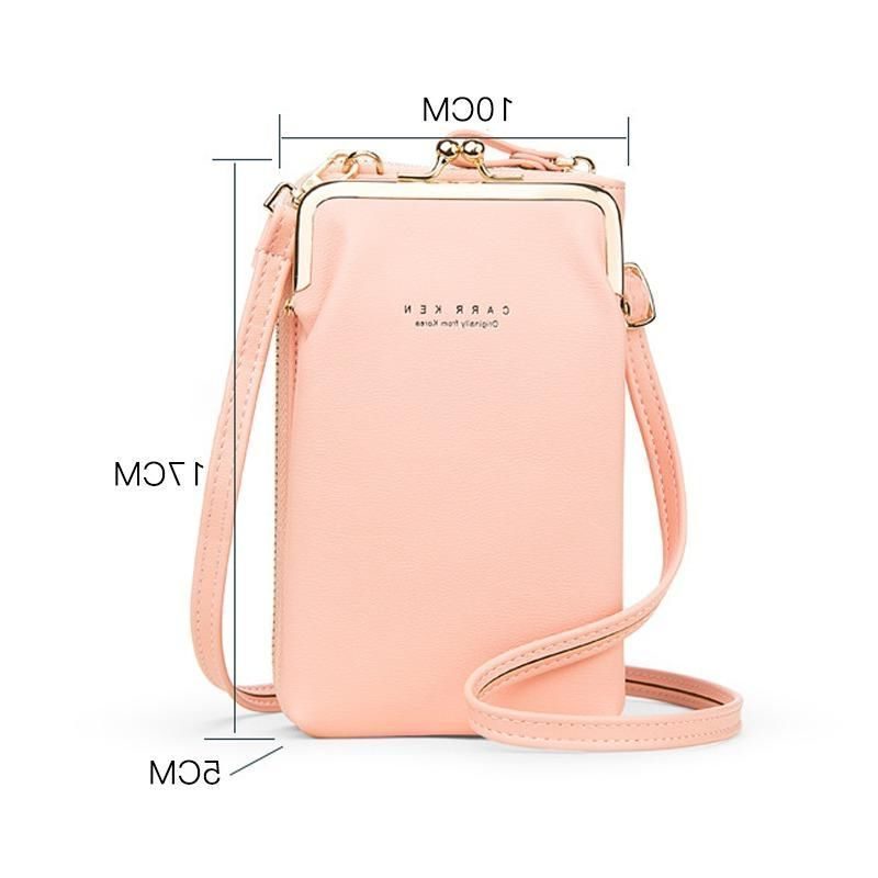 Læderrem Crossbody Telefonpung til Damer - View 8