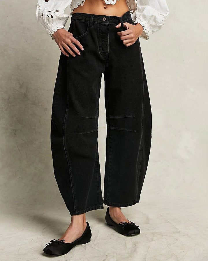 Lige Jeans til Damer - Sort