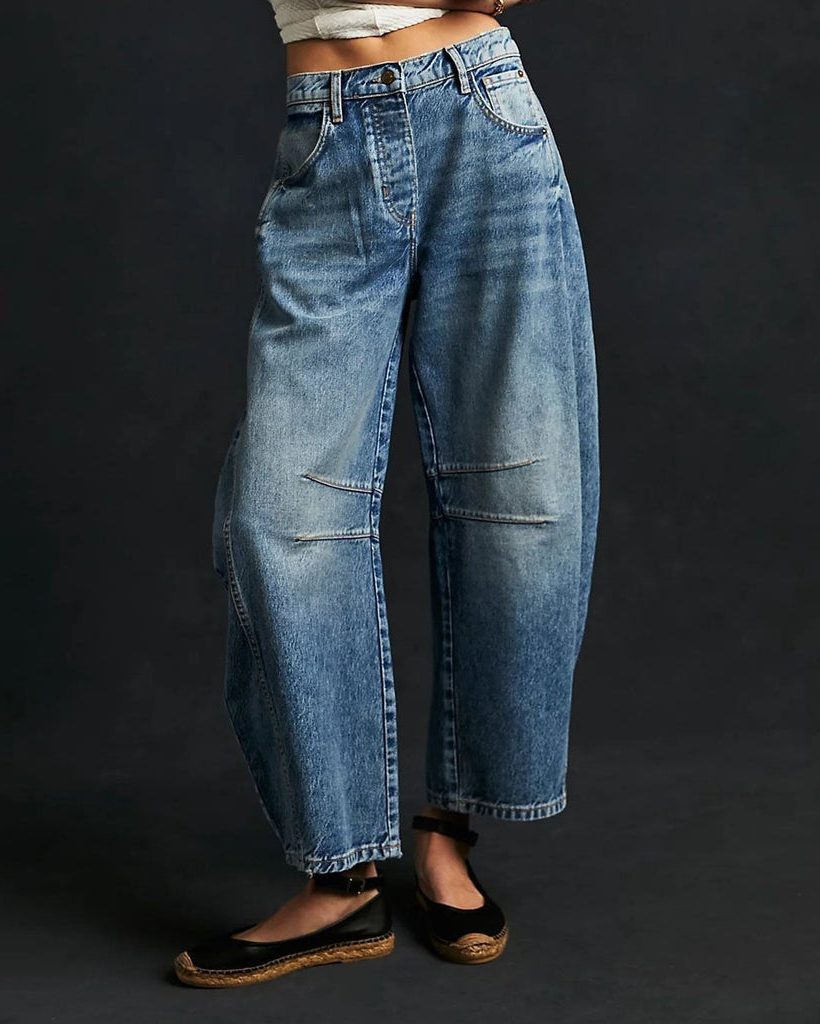 Lige Jeans til Damer - Blå