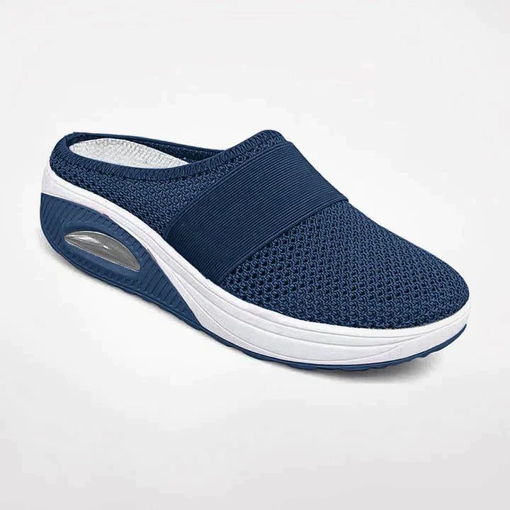 Mesh Mule Sneakers med Bred Rem til Damer - Lyseblå