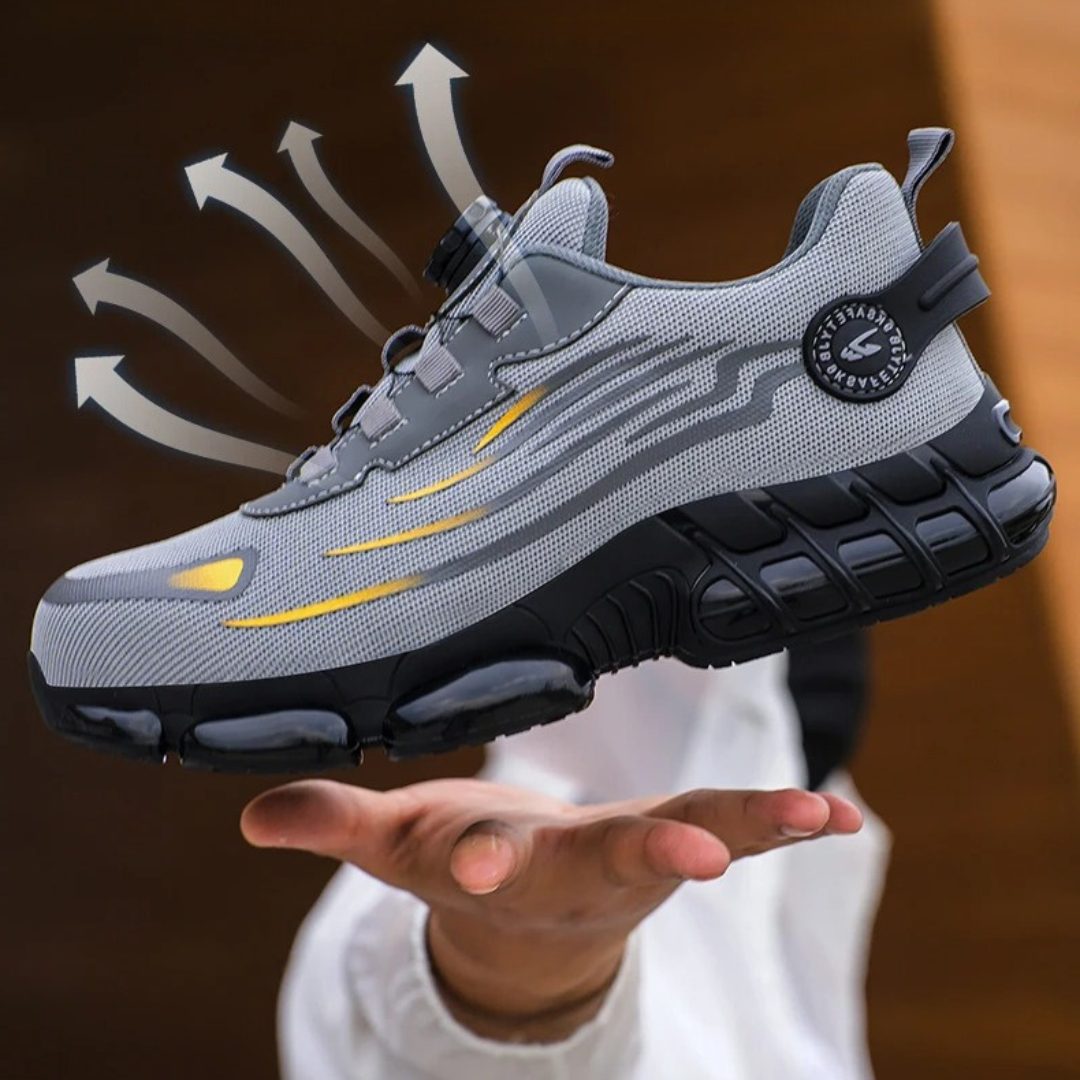 Mesh Lace-Up Sikkerhedssko til Herrer - View 2