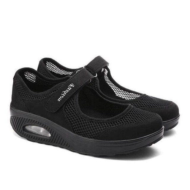 Mesh Mary Jane Sneakers med Luftpude til Damer