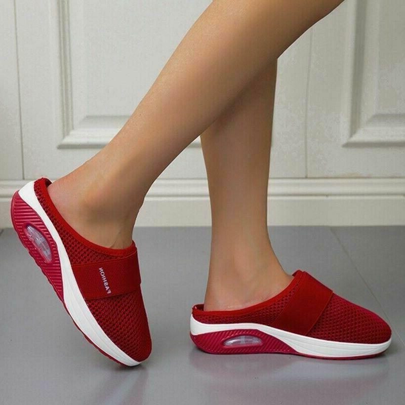 Mesh Slip-on Mules med Blokhæl til Damer