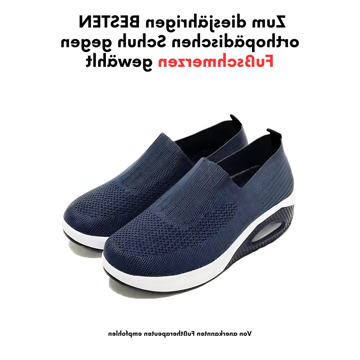 Mesh Slip-On Sneakers med Kilehæl til Damer - View 4