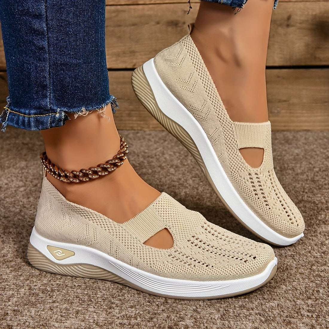 Mesh Slip-On Sneakers til Damer