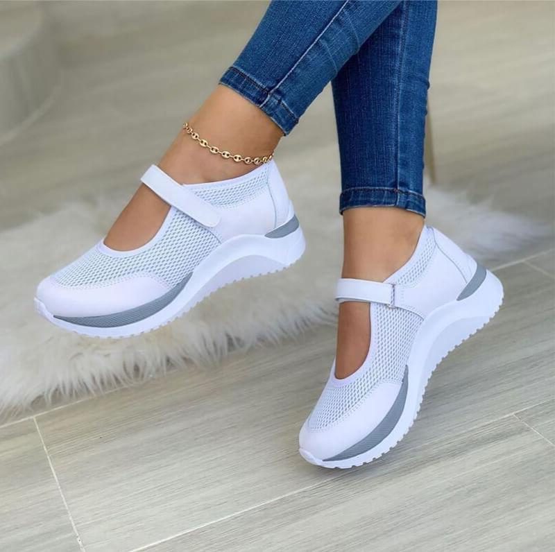 Mesh Sneakers med Åben Tå til Damer