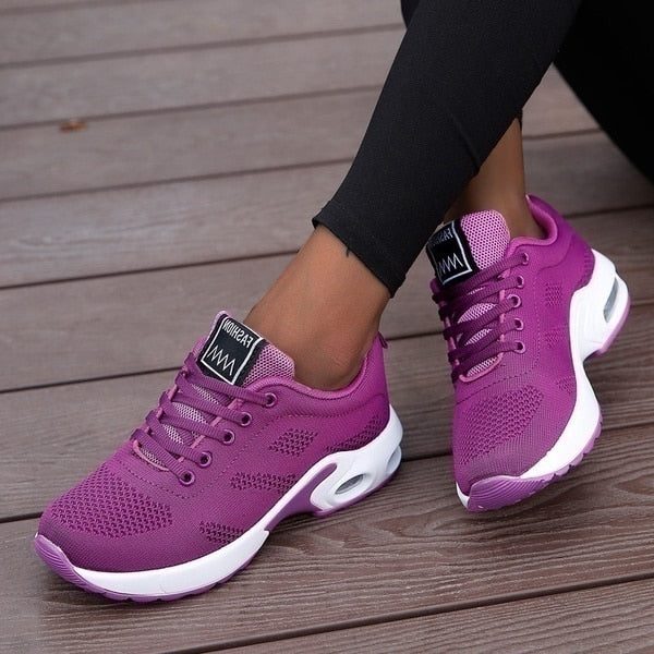 Mesh Sneakers med Dæmpning til Damer - Lilla