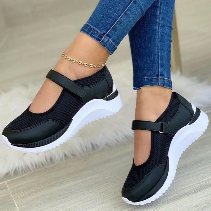 Mesh Sneakers med Glidelås til Damer
