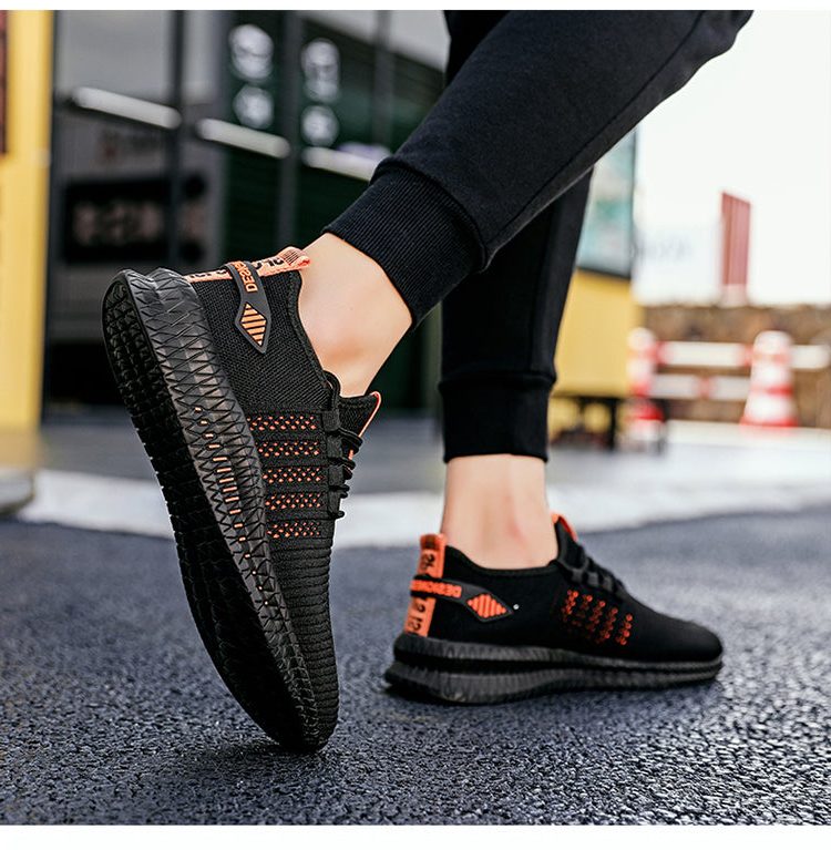 Mesh Sneakers med Lynlås til Herrer - View 4