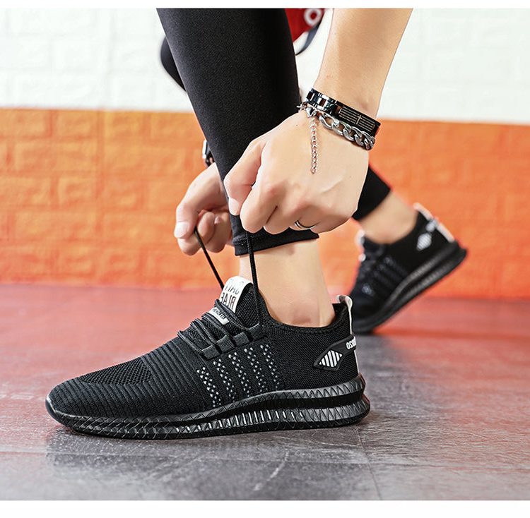 Mesh Sneakers med Lynlås til Herrer - View 5