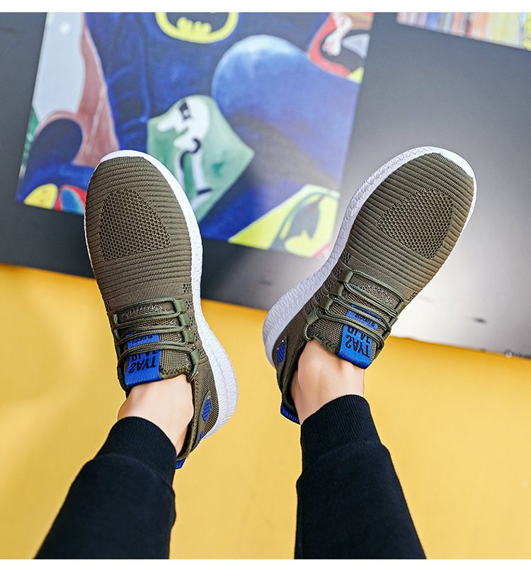 Mesh Sneakers med Lynlås til Herrer - View 6