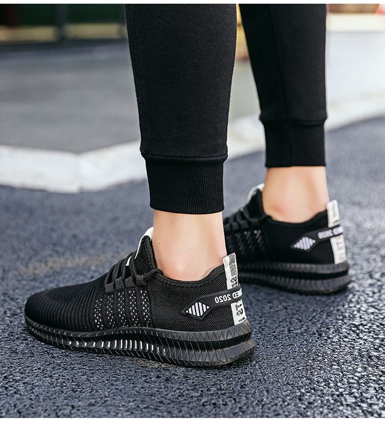 Mesh Sneakers med Lynlås til Herrer - View 7