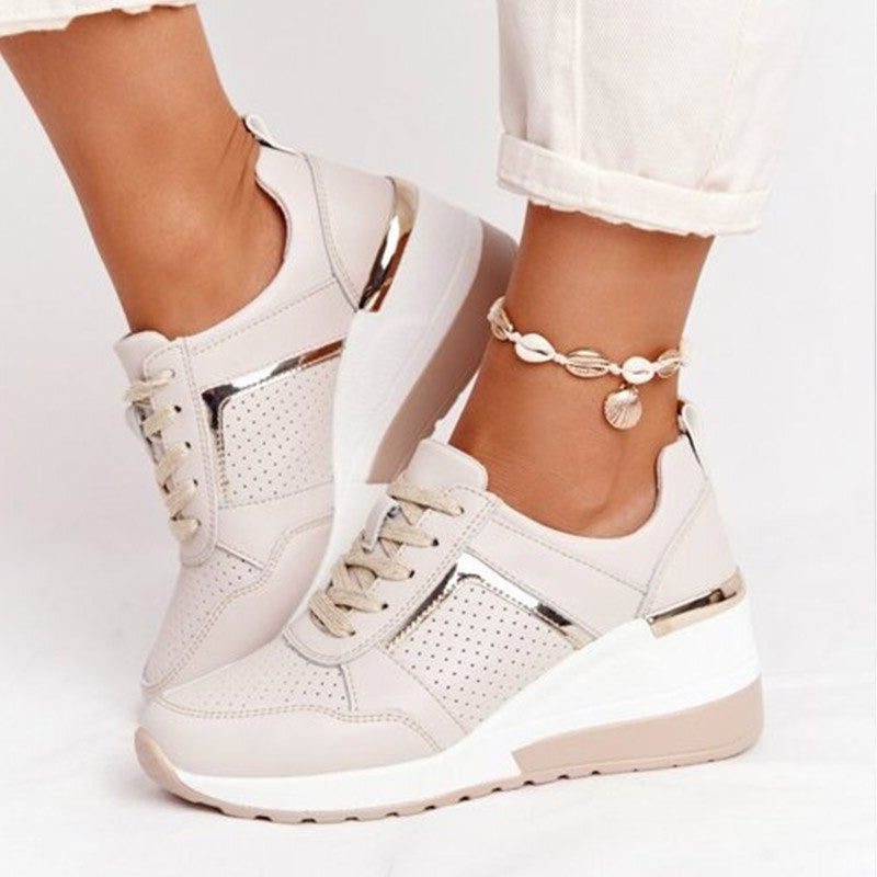 Mesh Sneakers med Plateausål til Damer