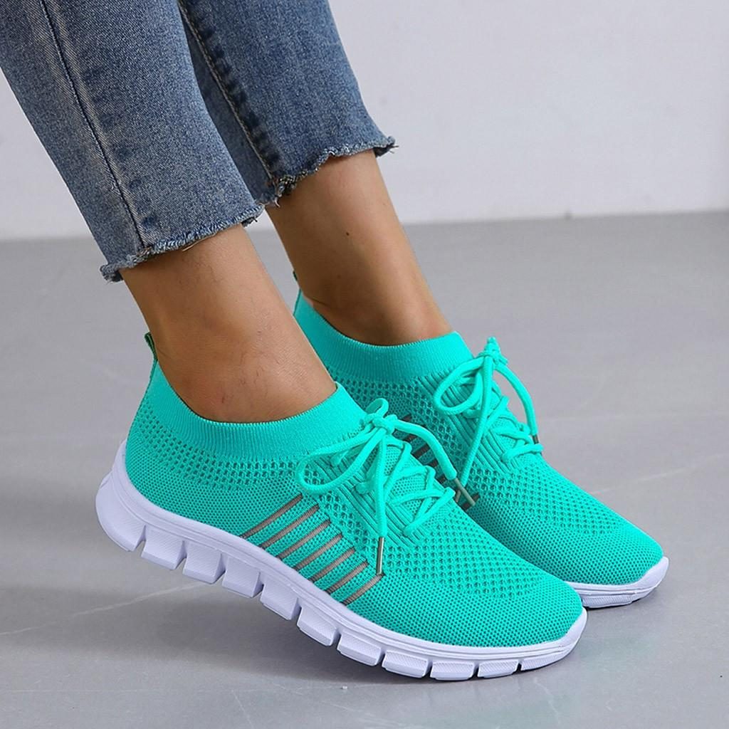Mesh Sneakers med Snørebånd til Damer