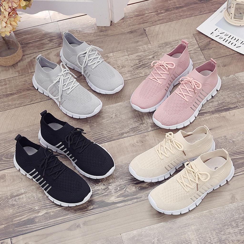 Mesh Sneakers med Snørebånd til Damer