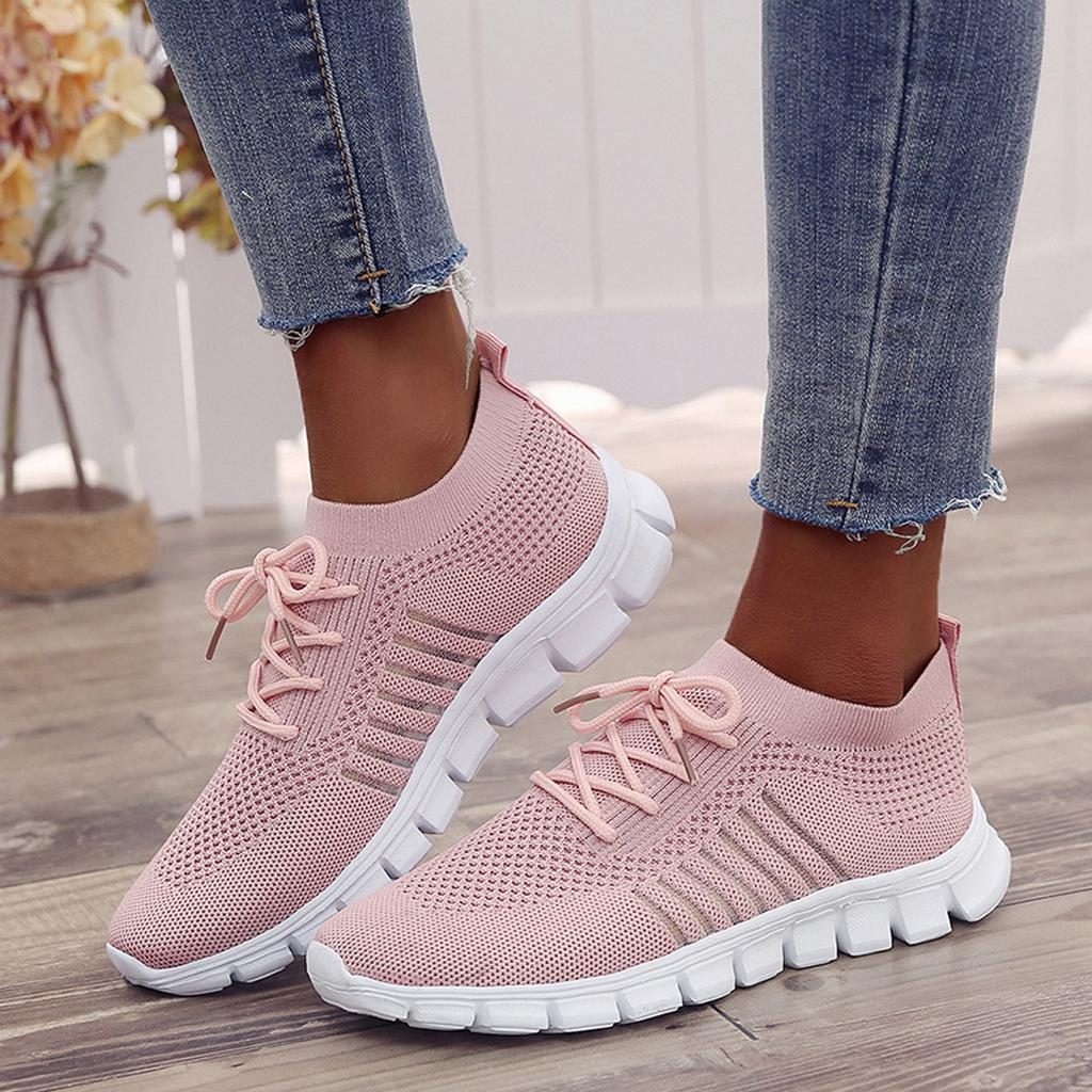 Mesh Sneakers med Snørebånd til Damer