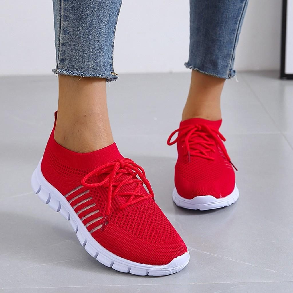 Mesh Sneakers med Snørebånd til Damer