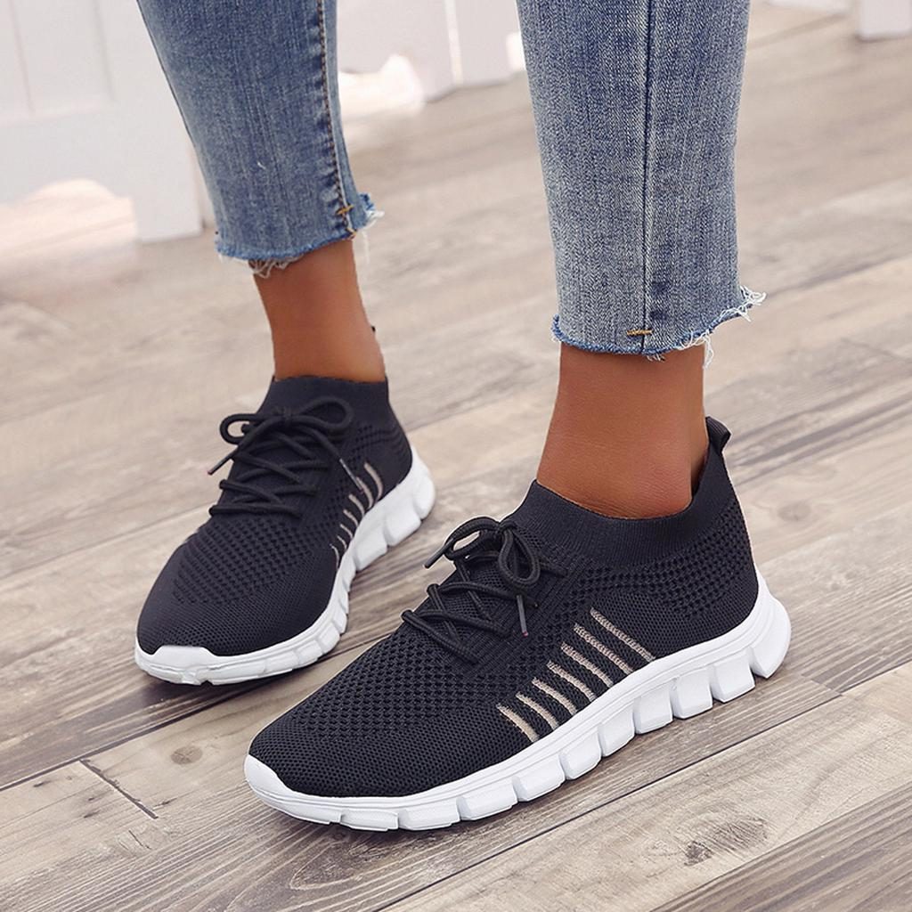 Mesh Sneakers med Snørebånd til Damer