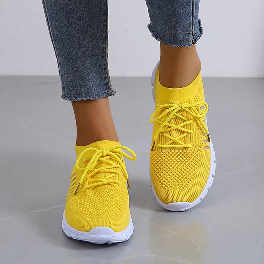 Mesh Sneakers med Snørebånd til Damer