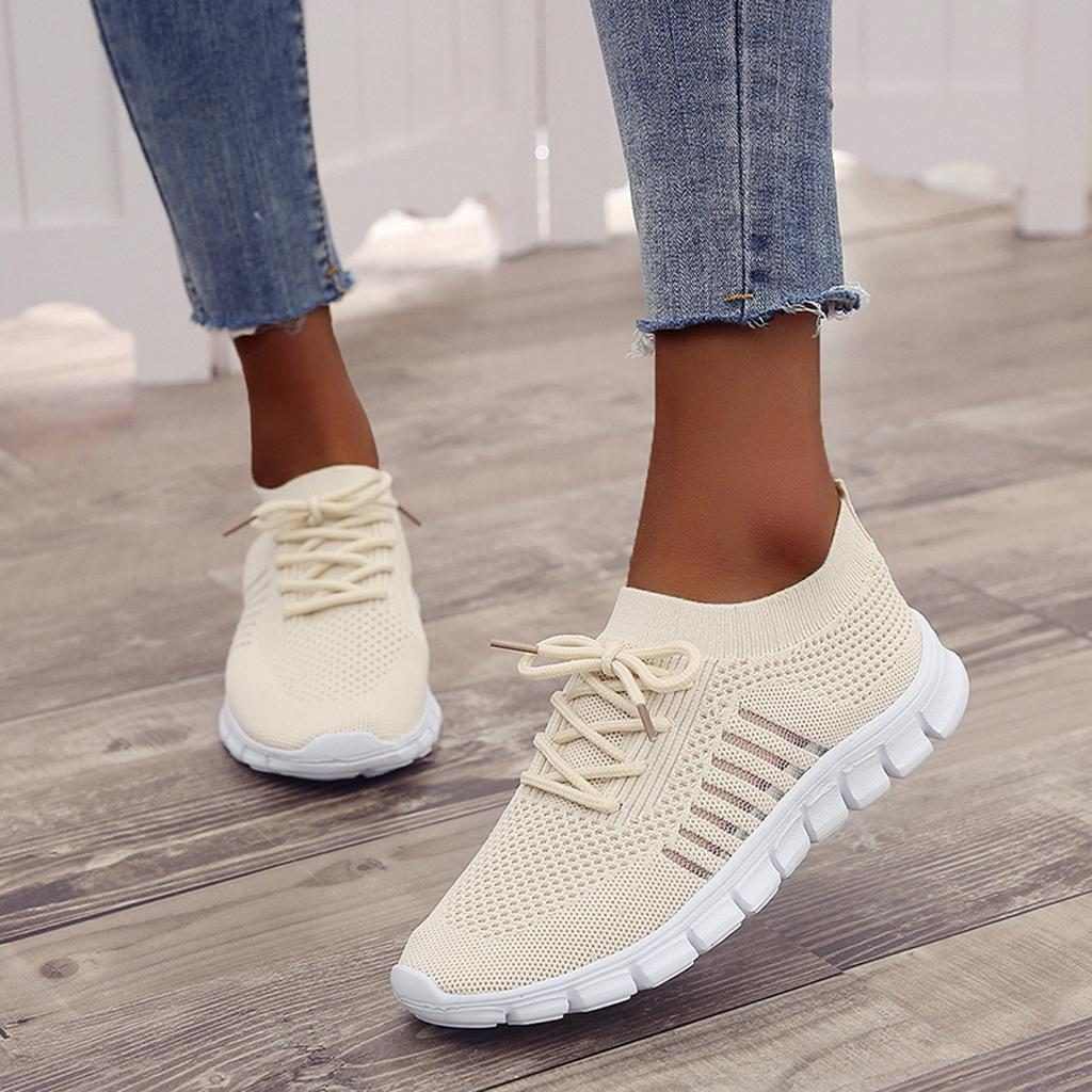 Mesh Sneakers med Snørebånd til Damer