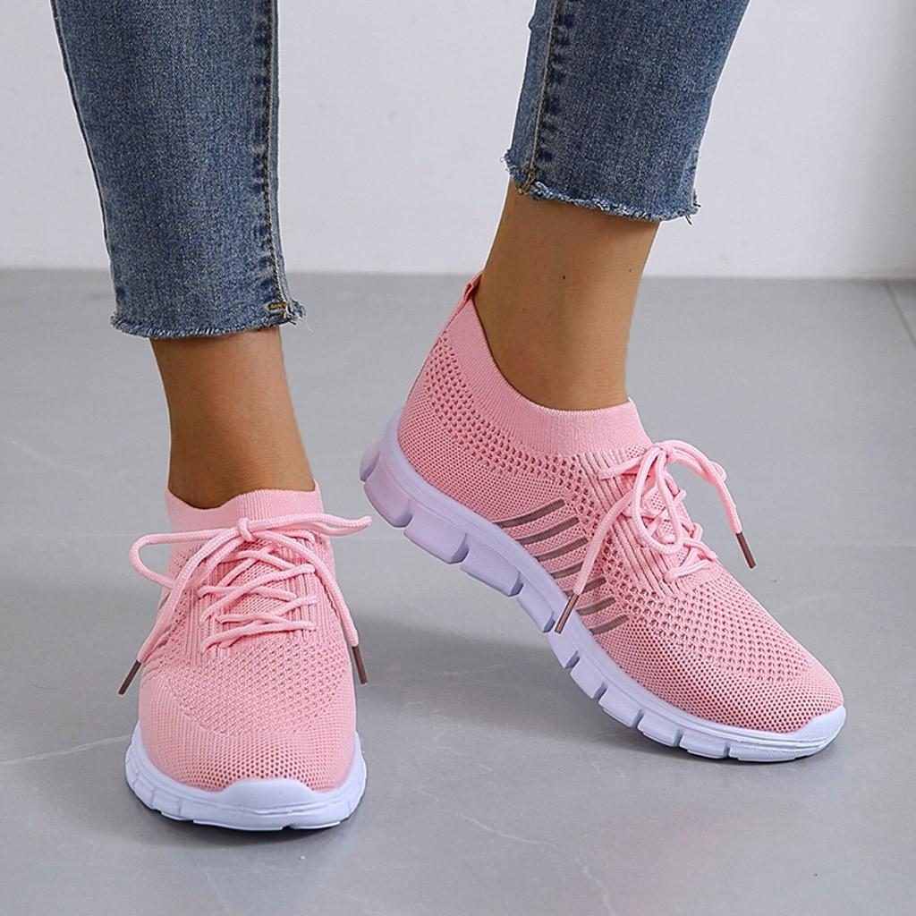 Mesh Sneakers med Snørebånd til Damer