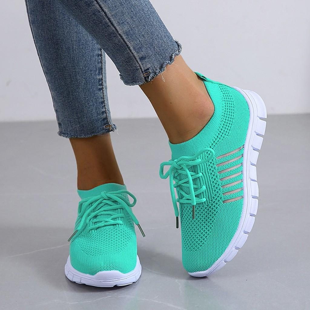 Mesh Sneakers med Snørebånd til Damer