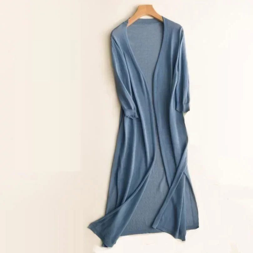 Open Front Cardigan med Lange Ærmer til Damer